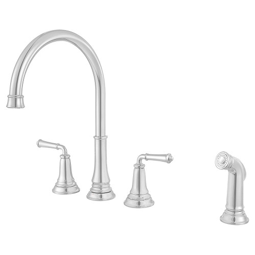 Delancey Widespread Kitchen Faucet in Polished Chrome