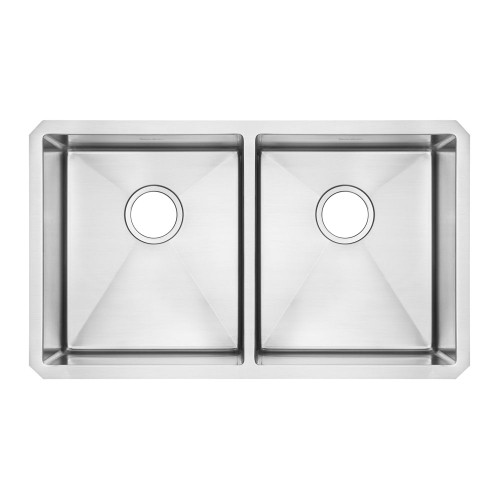 29" Double Basin Kitchen Sink for Undermount Installations with Drains in Stainless Steel