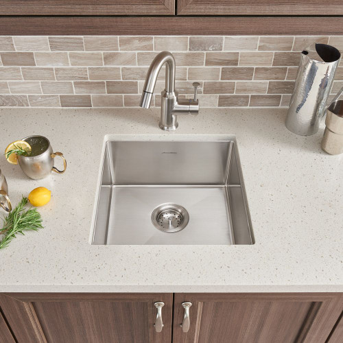 17" Single Basin Kitchen Sink for Undermount Installation in Stainless Steel