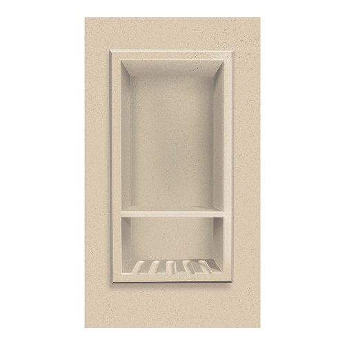 7-1/2-in x 15-in Recessed Shampoo Caddy in Matrix Khaki