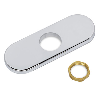 8" Deck Plate for Serin Sensor-Operated Faucets in Polished Chrome