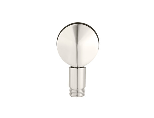 Round Wall Supply Elbow for Hand Showers in Polished Nickel