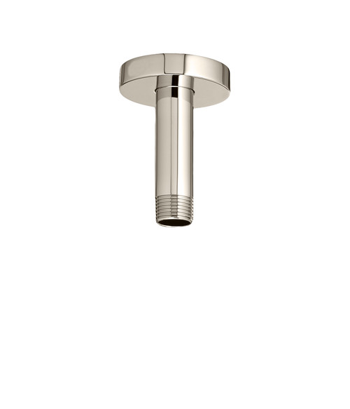 3" Round Ceiling Mount Shower Arm with Flange in Polished Nickel