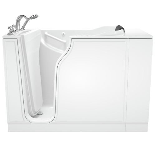 American Standard 3052.109.CLW 30-in. x 52-in. Walk-In Air Spa and Whirlpool Massage Bathtub with Left-Hand Drain and Tub Faucet in White
