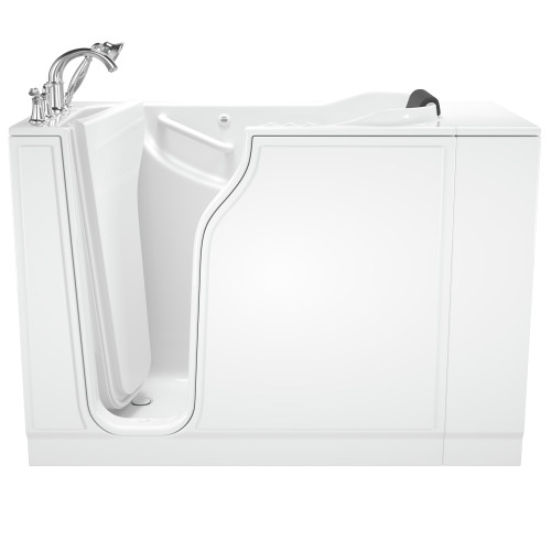 American Standard 3052.609.CLW 30-in. x 52-in. Walk-In Air Spa and Whirlpool Massage Bathtub with Left-Hand Drain and Tub Faucet in White