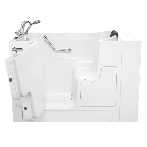 American Standard 3052OD.109.SLW-PC 30-in. x 52-in. Outward Opening Door Walk-In Soaking Bathtub with Left Door/Drain and Tub Faucet in White