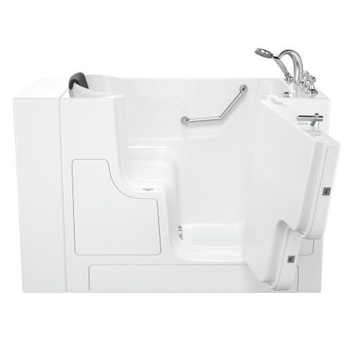American Standard 3052OD.109.SRW-PC 30-in. x 52-in. Outward Opening Door Walk-In Soaking Bathtub with Right Door/Drain and Tub Faucet in White