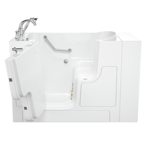 American Standard SS9OD5230LD-WH-PC 30-in. x 52-in. Outward Opening Door Walk-In Air Massage and Jet Massage Bathtub with Tub Faucet in White