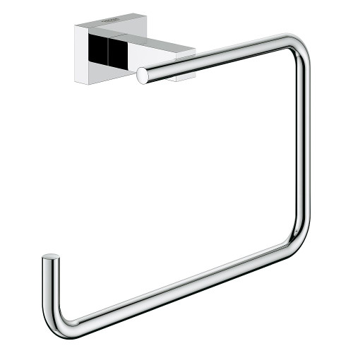 Grohe 40510001 Essentials Cube Towel Ring in Starlight Chrome