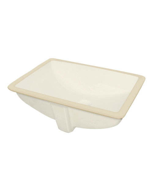 Vitreous China Undermount Lavatory in Biscuit