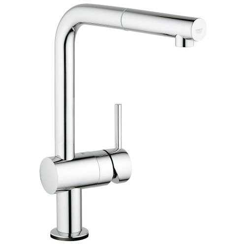 Grohe 30218001 Minta Touch Single-Handle Kitchen Faucet with L-Spout in StarLight Chrome
