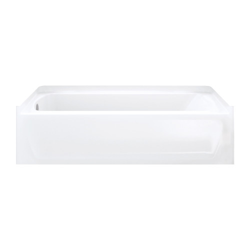Sterling 7137L-5405SC-0 60-in x 30-in Bathtub, Walls and Door Kit, in White/Chrome with Clear Glass