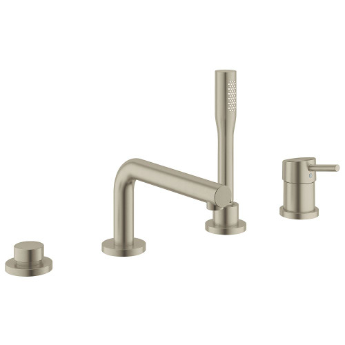 Grohe 19576EN2 Concetto Four-Hole Bathtub Faucet with Handshower in Brushed Nickel