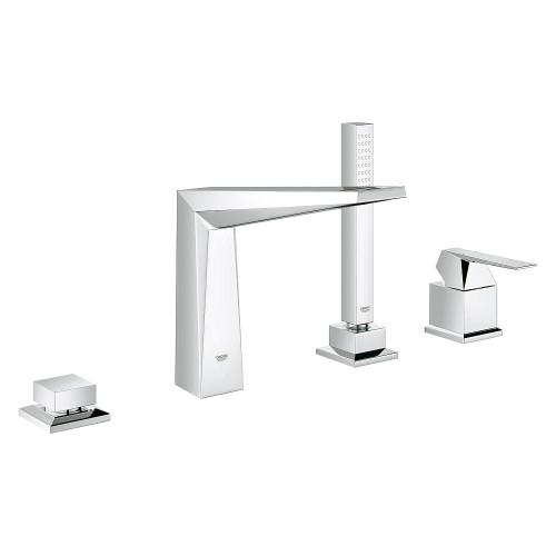 Grohe 19787001 Allure Brilliant Four-Hole Bathtub Faucet with Handshower in StarLight Chrome