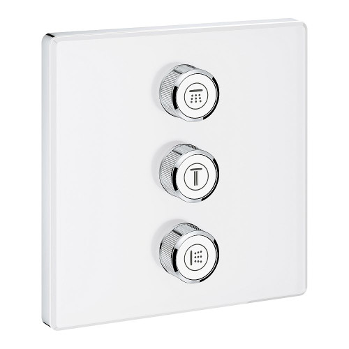 Grohe 29158LS0 Grohtherm SmartControl Triple Volume Control Trim in Moon White
