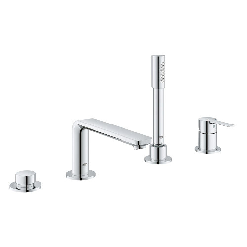 Grohe 19577001 Lineare Four-Hole Bathtub Faucet with Handshower in StarLight Chrome