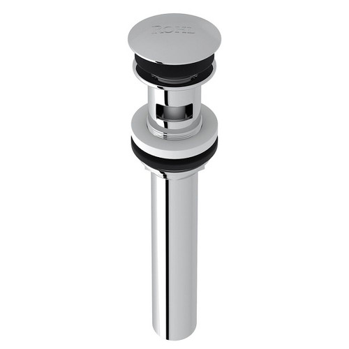 Slotted Touch Seal Dome Drain with 6-in Tailpiece in Polished Chrome