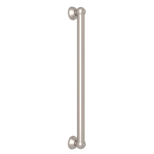 Rohl 1251STN 24-in Decorative Grab Bar in Satin Nickel
