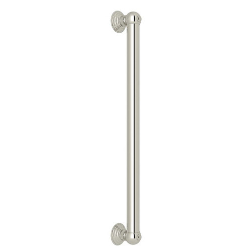 Rohl 1260PN 18-in Decorative Grab Bar in Polished Nickel