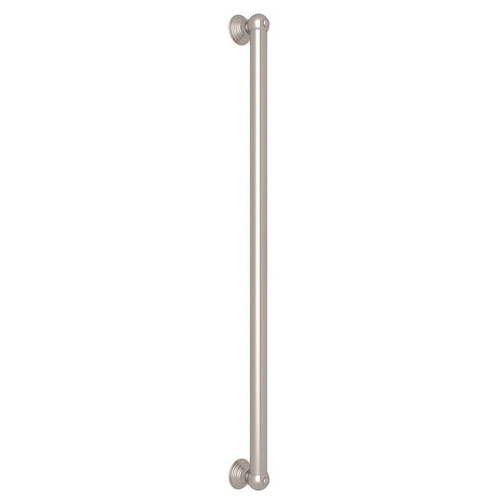 Rohl 1262STN 36-in Decorative Grab Bar in Satin Nickel