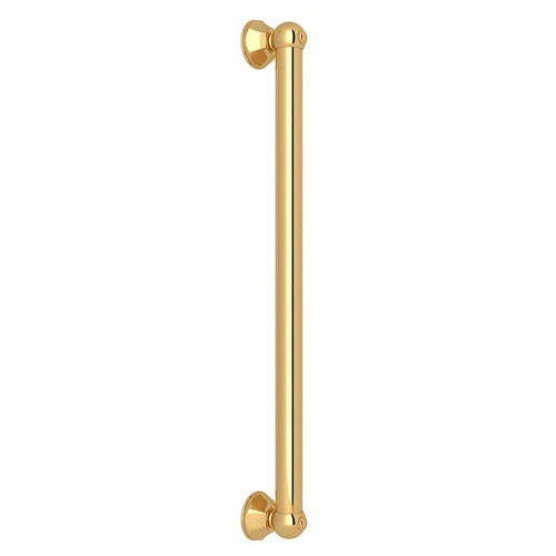 24-in Palladian Decorative Grab Bar in Italian Brass