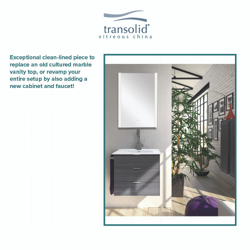 49-in x 22-in Vitreous China Vanity Top with Integrated Sink and 4cc Faucet Holes in White