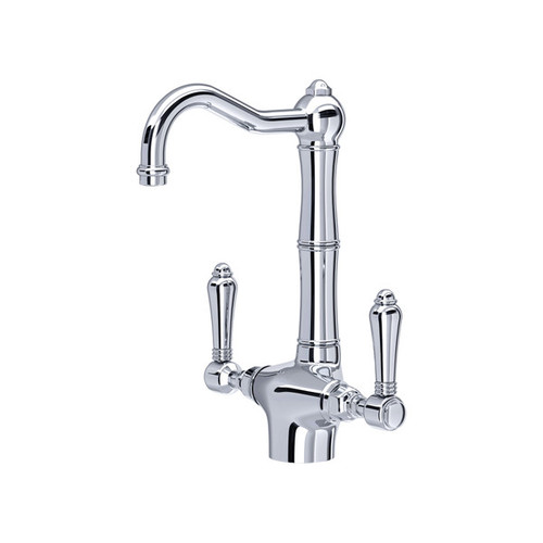 Rohl A1680LMAPC-2 Acqui Single Hole Column Spout Bar and Food Prep Faucet, Polished Chrome