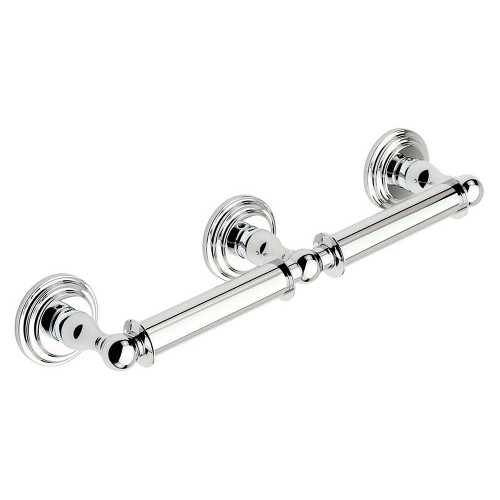 Ginger 1108D/SN Double Post Toilet Paper Holder in Satin Nickel