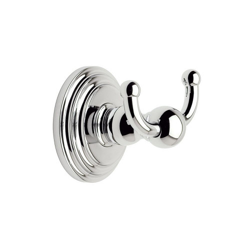 Ginger 1111/PC Double Hook Robe Hook in Polished Chrome