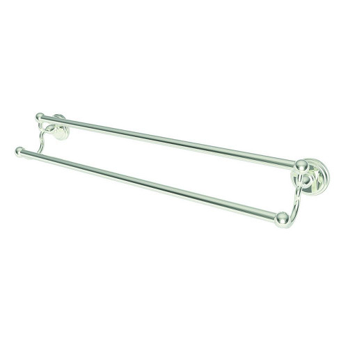 Ginger 1122-24/PN 24in Double Towel Bar in Polished Nickel