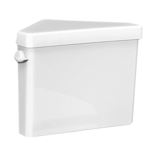 Triangle Toilet Tank in White