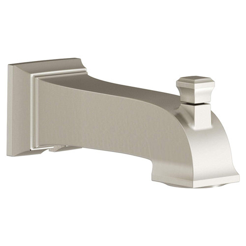 Slip-On Diverter Tub Spout in Brushed Nickel