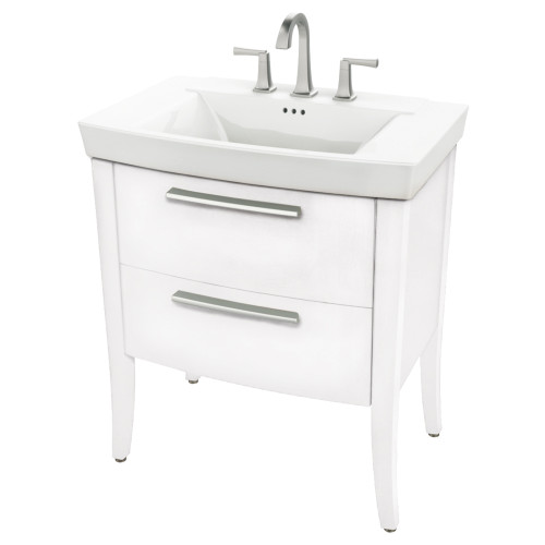 30" Bathroom Vanity Sink in White