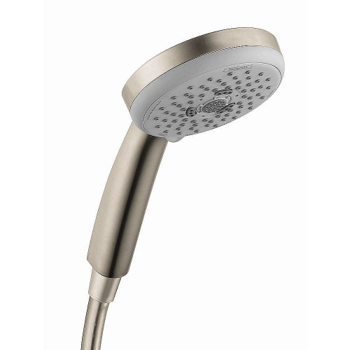 Hansgrohe 04752820 Croma 100 1.8 GPM 3-Jet Handshower E, In Brushed Nickel
