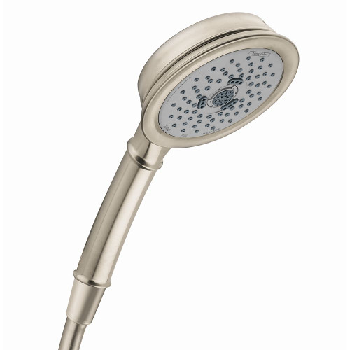 Hansgrohe 04753820 Croma 100 Classic 1.8 GPM 3-Jet Handshower, In Brushed Nickel