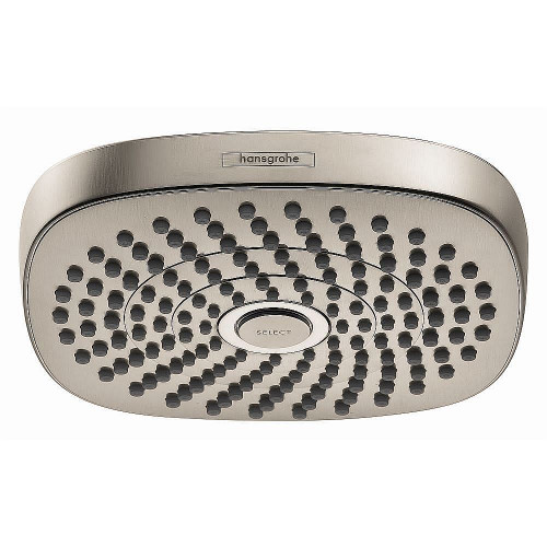 Hansgrohe 04387820 Croma Select E 1.8 GPM 2-Jet Showerhead 180, In Brushed Nickel