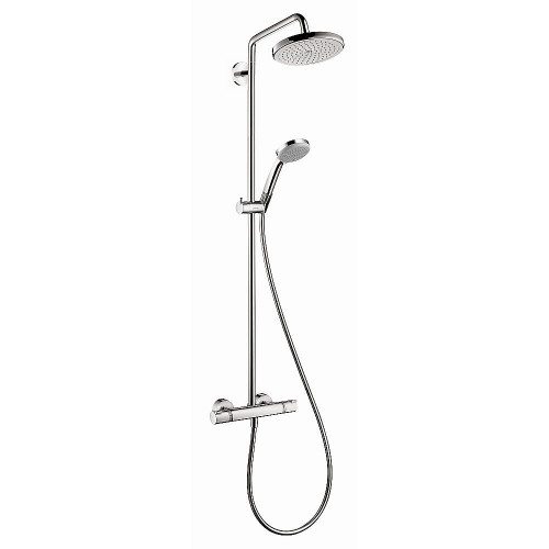 Hansgrohe 27185001 Croma Showerpipe 2.5 GPM 1-Jet 220, In Chrome