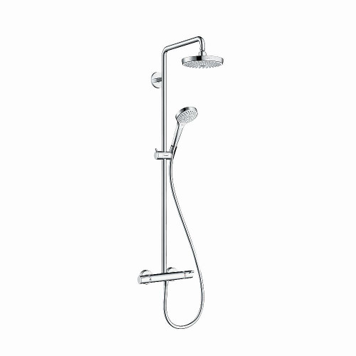 Hansgrohe 27254001 Croma Select S 2.0 GPM 2-Jet Showerpipe 180, In Chrome