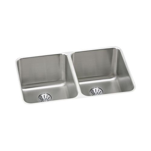 Elkay KF-ELUH3220PD 31.25-in X 20-in Stainless Steel Undermount Kitchen Sink Kit