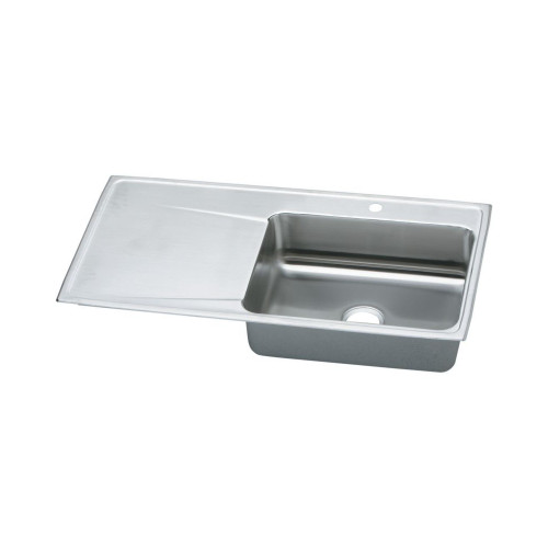 Elkay KF-ILR4322R1 Lustertone Classic 43-in X 22-in Stainless Steel Drop-in Kitchen Sink Kit