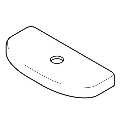 Tank Lid with Velcro Tape for ST446UM Toilet Tank in Ebony