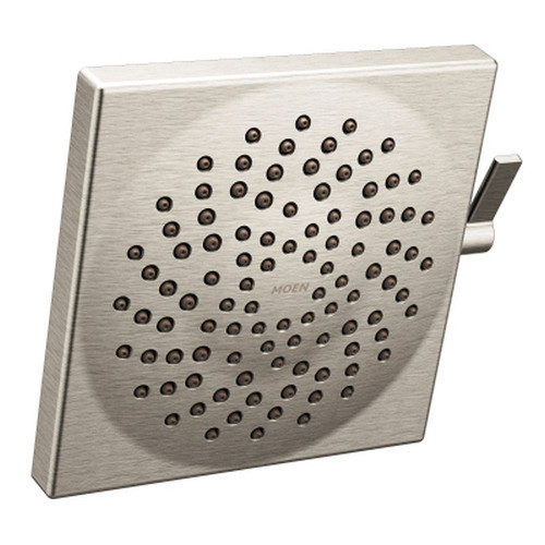 2.5 GPM Two-Function Spray Head Square Rainshower in Brushed Nickel