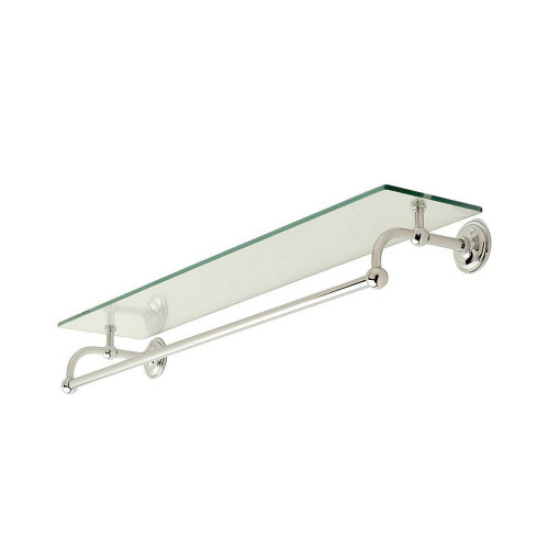 24in Shelf with Bar in Polished Chrome