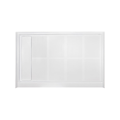 Transolid FL4832L-31 FL-Series Linear 48-in x 32-in Rectangular Alcove Shower Base with Left Hand Drain in White