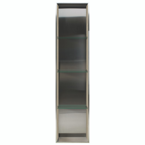 58.5-in Storage Pod, In Stainless Steel/Almond