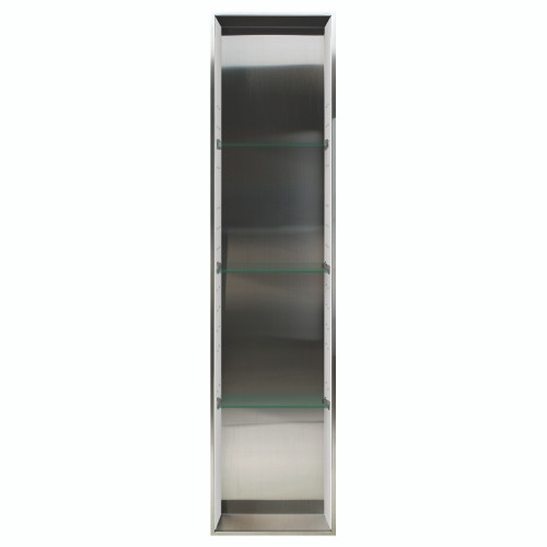 58.5-in Storage Pod, In Stainless Steel/Grey