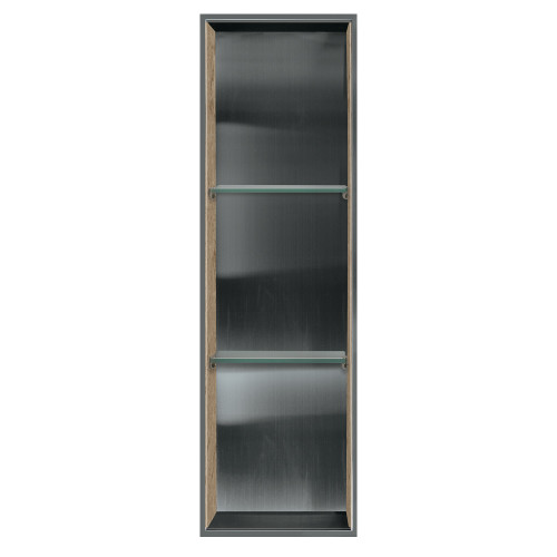 46.5-in Storage Pod, In Stainless Steel/Sand Mountain