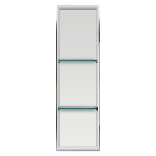 Transolid STV4614-BS31B 46.5-in Storage Pod, In Stainless Steel/White