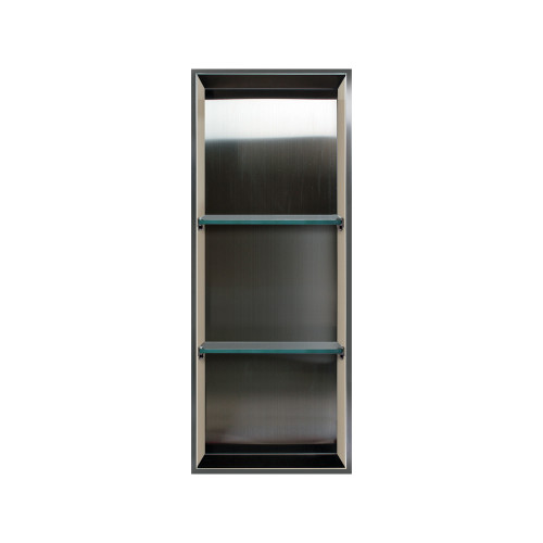 34.5-in Storage Pod, In Stainless Steel/Biscuit