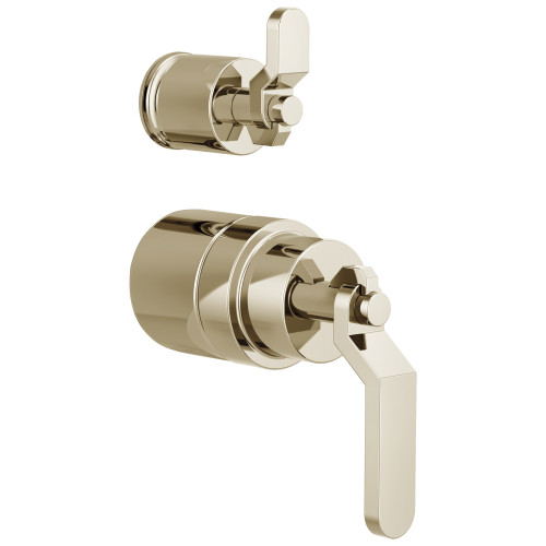 Pressure Balance Valve Trim Industrial Lever Handle Kit in Polished Nickel